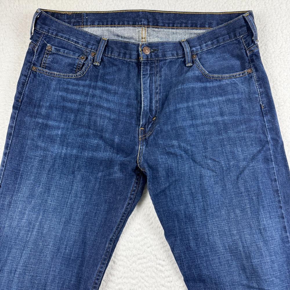 Levi's 569 Loose Fit Straight Leg Jeans Mens 36x32 Blue Denim Cotton Mid Rise - Picture 2 of 12